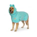 Derpy Chappy Premium Dog Towel Robe & Dog Bathrobe for Drying Dogs Made in Korea | Super Absorbent Quick & Adjustable Microfiber Bath Towel for Cats & Puppy Robes After Bath | Soft Warm Coat (Mint,L)