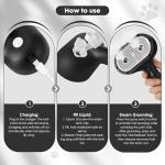 Cat Steam Brush for Grooming and Shedding for Long and Short Hair Pets Deshedding and Hair Removal tool for Dogs & Cats Self Cleaning 4 in 1 Massaging Pet Spray Spritz Defur Comb