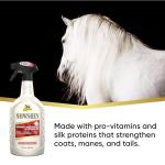 Absorbine ShowSheen Hair Polish & Detangler 32oz Spray Bottle, Horse and Dog Coat, Mane and Tail, Instant Detangling & Reduces Hair Breakage for Healthy Grooming & Radiant Shine