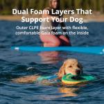 Ruffwear, Float Coat Dog Life Jacket, Premium Buoyancy Swim Vest with Lift Handle, Secure Fit & Reflective Trim, Adjustable Flotation for Swimming, Boating, & Outdoor Adventures, Wave Orange, Medium