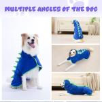 HezzLuv Super Absorbent Dog Bathrobe, Microfiber Bath Robe Towel for Fast Drying, Cozy Fit, Adjustable Belly Strap, Unique Dinosaur Design Dog Drying Coat for Bath, Rainy Walks & Cold Weather
