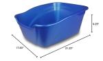 Pureness Giant High Sides Cat Litter Pan, Colors may Vary.