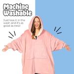 THE COMFY Original Quarter-Zip | Floor Length Sherpa Lined Microfiber Fleece Wearable Blanket, Oversized Design with Hood and Pocket, From Shark Tank, for Women & Men, Warm and Cozy Gifts