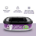 Litter Genie Refill Bags (3-Pack) | Multi-Layers of Odor-Barrier Technology | 1 Square Refill Cartridge Lasts Up to 2 Months Per Cat
