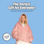 THE COMFY Original Quarter-Zip | Floor Length Sherpa Lined Microfiber Fleece Wearable Blanket, Oversized Design with Hood and Pocket, From Shark Tank, for Women & Men, Warm and Cozy Gifts