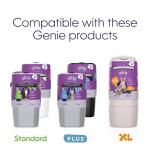 Litter Genie Refill Bags (3-Pack) | Multi-Layers of Odor-Barrier Technology | 1 Square Refill Cartridge Lasts Up to 2 Months Per Cat