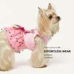 Fitwarm Birthday Girl Dog Tulle Dress, Dog Clothes for Small Dogs Girl, Cat Apparel, Pink, Small