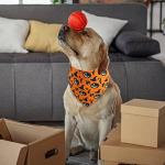 Gofshy Halloween Dog Bandana XLarge -1 Pack, Premium Durable Triangle Reversible Dog Scarf, Adjustable Puppy Bandana Bib Handkerchief for Girl or Boy Large