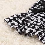 CuteBone Turtleneck Dog Velvet Dress Puppy Skirt Costume Pet Clothes Cat Apparel with Bow Hair Rope for Small Dogs CVD04M