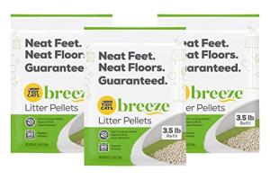 Tidy Cats Breeze Cat Litter Pellets Refill, 3.5 lbs. (Pack of 3)