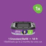 Litter Genie Refill Bags 14 FT (1-Pack) Multi-Layers Of Odor-Barrier Technology 1 Square Refill Cartridge Lasts Up To 2 Months Per Cat