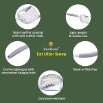 SunGrow Large Cat Litter Scoop, Life Transforming Cat Scooper, Reduces Hand Fatigue, Saves Clear Litter, Makes Scooping Faster and Easier