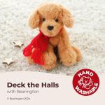Bearington Grizwald The Golden Retriever Plush, Dogs Stuffed Animals, 7.5" Golden Retriever Stuffed Animal, Ideal Christmas Animal Gift for Toddlers, Kids & Teens, for Ages 3-14