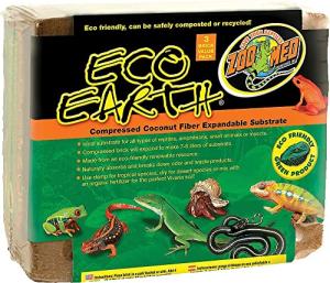 Zoo Med Eco Earth Compressed Coconut Fiber Expandable Substrate - 3 Pack