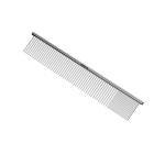Andis 68545 Stainless-Steel Comb for Knots, Mats & Loose Hair Removal - Effective Dematting Tool Comfortable, Lightweight, Portable & Safe for Dogs, Cats & Pets – Silver, 10-Inch
