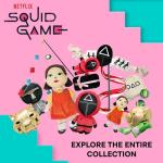 design LAB, Inc. Squid Game Official Merchandise | Plush Toys for Dogs | Gold Nesting Bank with Green Play Money | Interactive Play Toy for Indoor Fun