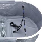 Furesh Little Dipper Dog Bath Tub and Wash Station for Bathing Shower and Grooming, Elevated Foldable and Portable, Indoor and Outdoor, for Small and Medium Size Dogs, Cats and Other Pet (Gray)