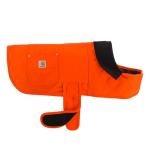 Carhartt Firm Duck Insulated Dog Chore Coat, Durable Weather Resistant Coat for Cold and Windy Conditions, Contains PFAS (Hunter Orange), Large