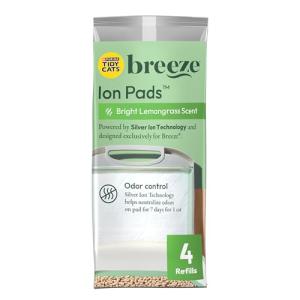 Purina Tidy Cats Cat Litter Breeze Pads Spring Clean Fragranced Cat Litter Pads Refill Pack - (Pack of 10) 4 ct. Pouches