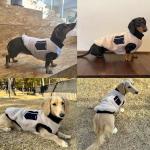 D Doggy Star Dachshund Sweater for Dogs Warm Fleece Clothes Winter Coat (M,Navy Pocket)