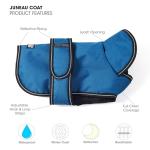 PetRageous 7303TXL Juneau Waterproof Cold Weather Dog Coat with Full Chest Coverage Leash Opening 23-Inch Long Heavyweight Jacket for Extra Large Breeds, Teal