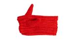 Zoo Snoods Red Devil Costume - Warm Knit Dog Snood Wrap for Pets, Neck Ear Cover Protection, Halloween Winter (Small)