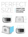iPrimio Universal Cat Litter Scooper Holder - Durable with Heavy Scoopers Holding Stability - Kitty Litter Box Scooper Accessory - Works with Plastic & Metal Cat Scoop Holder - 4 Color Options