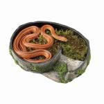 Zilla Pet Terrarium Rock Lair, Reptile Hide for Lizards, Snakes and More, Large