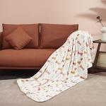 Allisandro Luxurious Dog Blanket, 350 GSM Super Fuzzy Microplush Fleece Pet Blankets for Small Medium Large Dogs and Cats, White Bone, 64 × 40 Inches