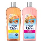 PetAg Fresh ’n Clean Scented Shampoo, Classic Fresh Scent (18 oz) + Fresh ’n Clean Scented Creme Rinse Conditioner, Classic Fresh Scent (18 oz)
