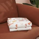 Allisandro Luxurious Dog Blanket, 350 GSM Super Fuzzy Microplush Fleece Pet Blankets for Small Medium Large Dogs and Cats, White Bone, 64 × 40 Inches