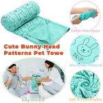 Irenare 12 Pcs Dog Towels Microfiber Pack Bulk, 20 x 40 inch Quick Drying Absorbent Pet Puppy Towels for Drying Small Puppy Dog Cat Pet Kitten Grooming Bathing Shower Travel Supplies