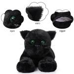 MaoGoLan 5Pcs Black Cat Plush with 4 Babies Inside - 20" Big Realistic and Soft Black Cat Plushies Gift for Cat Lovers, Women, Girls, Kids