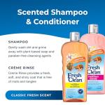 PetAg Fresh ’n Clean Scented Shampoo, Classic Fresh Scent (18 oz) + Fresh ’n Clean Scented Creme Rinse Conditioner, Classic Fresh Scent (18 oz)