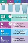 BOS Amazing Odor Sealing Cat Waste Disposal Bags - Durable and Unscented [Size: M, Color: Light blue] (90 count, Pack of 1) (90 Bags)