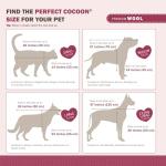 Sweet Goodbye Cocoon® - Eco-Friendly Pet Burial & Cremation Ceremony Kit (Premium Wool) - Casket for Dogs and Cats (Choose Size & Color) (Small, Indigo)