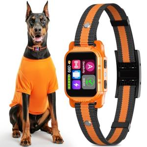 Rechargeable Smart Bark Collar - for Large Medium Small Dogs, Dog Bark Collar, Anti Barking Device for Large Dogs, Dog Training Collars with A/B Sensitivity, 5 Adjustable Beep Vibration and Shock