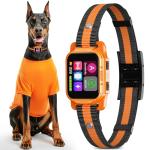 Rechargeable Smart Bark Collar - for Large Medium Small Dogs, Dog Bark Collar, Anti Barking Device for Large Dogs, Dog Training Collars with A/B Sensitivity, 5 Adjustable Beep Vibration and Shock