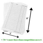 Dog Grooming Cards 5X8 Inch (100 Pack 8 X 5 inch) Groomer Client Profile Service Record Clip Card for Professional Pet and Cat Groomers, Kennel Care