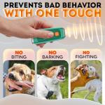 New 2025 Dog Bark Deterrent Device - Dog Barking Control Devices Stops Bad Behavior - Rechargeable Ultrasonic Pet Whistle to Stop Barking with The Touch of a Button up to 16,4 FT (5-120 LBS Green)
