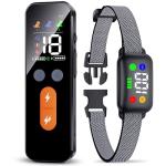 Dog Training Collar, Dog Shock Collar with Remote Control for Medium Large Dogs 40-120lbs, IP68 Waterproof Shock Collar for Dogs with Beep Vibration Static & Safety Lock