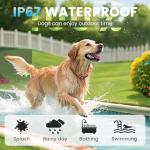 Rechargeable Smart Bark Collar - for Large Medium Small Dogs, Dog Bark Collar, Anti Barking Device for Large Dogs, Dog Training Collars with A/B Sensitivity, 5 Adjustable Beep Vibration and Shock