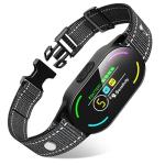 Dog Bark Collar, Rechargeable Smart Collar, with 4 Adjustable Modes Beep Vibration and 5 Adjustable Sensitivities, Bark Collar for Large Medium Small Dogs (Black)