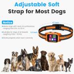 Rechargeable Smart Bark Collar - for Large Medium Small Dogs, Dog Bark Collar, Anti Barking Device for Large Dogs, Dog Training Collars with A/B Sensitivity, 5 Adjustable Beep Vibration and Shock