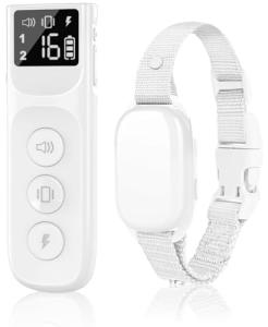 Dog bark Collar, Rechargeable Dog Collar with Remote Control - Beep, Vibration, Humane 16 Adjustable Sensitivity, 3300Ft Range, 2 Channels, Memory Function - Suitable for All Breeds