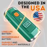 New 2025 Dog Bark Deterrent Device - Dog Barking Control Devices Stops Bad Behavior - Rechargeable Ultrasonic Pet Whistle to Stop Barking with The Touch of a Button up to 16,4 FT (5-120 LBS Green)