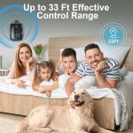 Anti Barking Device for Dogs, Rechargeable Ultrasonic Dog Barking Control Devices with 3 Modes, 33 FT Barking Silencer Sonic Barking Deterrent Indoor/Outdoor Safe for Dog & People Y4