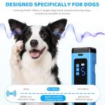 SAMULE Ultrasonic Dog Bark Deterrent Device 30 FT Handheld Anti Barking Control Device LED Barkshield for Dogs Puppy Training Tools with 5 Modes & USB-C Rechargeable for Indoor Outdoor
