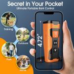 QVNNVQ Dog Bark Deterrent Devices, Ultrasonic Anti Barking Device for Dogs, Stopping Own or Neighbor's Dog Barking,Portable Dog Training Device, Safe & Effective for Indoor & Outdoor Use, Orange