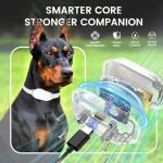 Dog bark Collar, Rechargeable Dog Collar with Remote Control - Beep, Vibration, Humane 16 Adjustable Sensitivity, 3300Ft Range, 2 Channels, Memory Function - Suitable for All Breeds